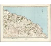 Whitby & Saltburn - Ordnance Survey of England and Wales 1920 Series - Size - 100 x 73cm - Paper