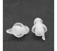 (White 04) High-Fidelity Concert Earplugs For Musicians - Reusable, Noise Cancelling Sleep Aid