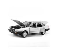 (White) 1/24 Alloy Diecast Santana Car Model Toy High Simulation Vehicle with Sound Light Pull Back Collection