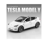 (White) 1:24 Tesla Model Y Car Toy Alloy Sport Diecast Vehicle Kid Gift