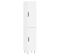 vidaXL Highboard White 34.5x34x180 cm Engineered Wood