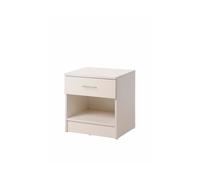 Bedside Table Nightstand with 1 Drawer and Shelf Modern Bedroom Storage Unit