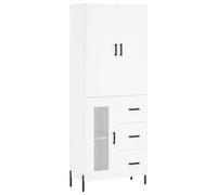 vidaXL Highboard White 69.5x34x180 cm Engineered Wood, White
