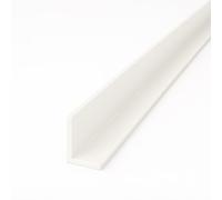 White 1 Metre UPVC Plastic Rigid Angle 50 x 25mm Corner Cover Trim 90 Degree
