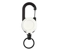 (White, 1 pcs) Automatic Retractable Wire Rope Tactical Keychain Heavy Duty Carabiner Key Chains For Outdoor Camping Fishing Hunting
