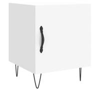 vidaXL Bedside Cabinet White 40x40x50 cm Engineered Wood