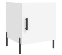 vidaXL Bedside Cabinet White 40x40x50 cm Engineered Wood