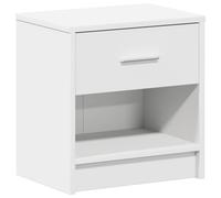 vidaXL Bedside Cabinet with Drawer White 39x28x41 cm, White