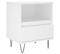 (white, 1 pcs) vidaXL Bedside Cabinets Nightstand Side Table Bed Cabinet Engineered Wood
