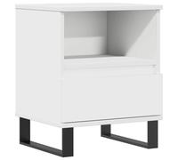 (white, 1 pcs) vidaXL Bedside Cabinets Nightstand Side Table Bed Cabinet Engineered Wood