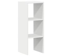 (white, 1 pcs) vidaXL Bookcases Stackable Bookshelf Storage Shelf Book Stand Engineered Wood