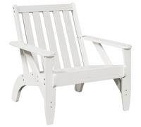 (white, 1 pcs) vidaXL Garden Adirondack Chairs Outdoor Chair Picnic Chair Solid Wood Pine