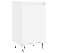 (white, 1 pcs) vidaXL Sideboard Storage Side Cabinet Cupboard Smoked Oak Engineered Wood