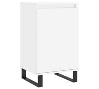 (white, 1 pcs) vidaXL Sideboard Storage Side Cabinet Cupboards 2 pcs White Engineered Wood