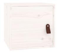 (white, 1 pcs) vidaXL Wall Cabinet Hanging Storage Cabinet Wall Cupboard Solid Wood Pine
