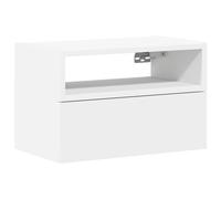 vidaXL Wall-mounted Bedside Cabinet White 45x26x28.5 cm