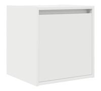 (white, 1 pcs) vidaXL Wall-Mounted Bedside Cabinets 2 pcs Concrete Grey 38x34x40 cm