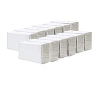 White 1-Ply Z Fold Tissue Paper Hand Towels Premium Interfold Disposable Multi Fold (21cm x 20cm) Soft Strong Absorbent Paper Dispenser Friendly (1800 Sheets)