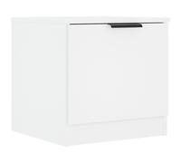 (white, 1) vidaXL 1/2x Bedside Cabinet Bedroom Nightstand Side End Table Multi Colours