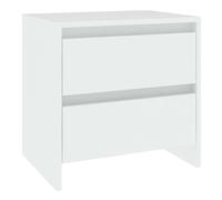 (white, 1) vidaXL 1/2x Bedside Cabinet Chipboard Home Side End Accent Table Multi Colours