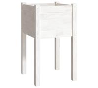 (white, 1) vidaXL 1/2x Solid Pinewood Garden Planter Flower Box Planter Pot Brown/White