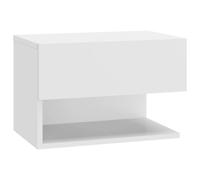 (white, 1) vidaXL Wall Bedside Cabinet Floating Nightstand Bedside Unit Hanging Cabinet