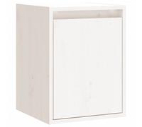 vidaXL Wall Cabinet White 30x30x40 cm Solid Wood Pine