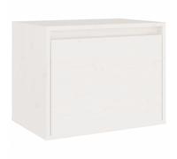 (white, 1) vidaXL Wall Cabinet Hanging Storage Cabinet Wall Cupboard Solid Wood Pine