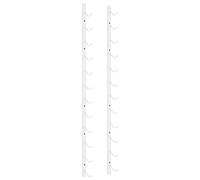 (white, 1) vidaXL Wall Wine Rack for 12 Bottles Drinking Holder Wine Storage Whisky Rack