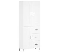 (white, 1 wood door 3 drawers) vidaXL Highboard Sideboard Cupboard Side Board Storage Cabinet Engineered Wood