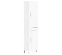 (white, 1 wood door) vidaXL Highboard Sideboard Cupboard Side Board Storage Cabinet Engineered Wood