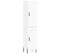 (white, 1 wood door) vidaXL Highboard Sideboard Tall Storage Cabinet Side Cabinet Engineered Wood
