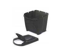 (White, 1 x 25 Litre bin) Sorting Waste Bin Recycling Segregation Stackable Lidded Grey White 20L 25L 35L