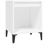 (White, 1 x Bedside cabinet) vidaXL 1/2x Bedside Cabinet White Nightstand Telephone Stand Multi Colours