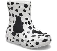 (White, 10 (Adults')) Crocs Classic Dalmatian EVA White/Black Wellington Boots