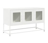 (white, 100.5 cm) vidaXL TV Cabinet White 68x39x60.5 cm Cold-rolled Steel tv stand tv sideboard