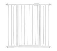 Safetots Extra Tall Metal Safety Gate Pressure Fit, 100.8Cm - 108.4Cm, White, 104Cm In Height, Extra Tall Baby Gate, White