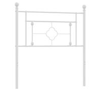 (white, 100 cm) vidaXL Metal Headboard Bedroom Home Decorative Bed Header Metal Bed Headboard