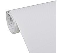 vidaXL 3D White Car Film Wrap - 100 x 150 cm PVC - Self-Adhesive, Water-Resistant