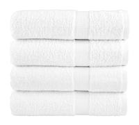 (white, 100 x 150 cm/ 4 pcs) vidaXL Premium Soap Towels Hand Bath Towel 4 pcs Pink 600 gsm 100% Cotton