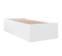 (white, 100 x 200 cm/ 45 cm) vidaXL Bed Frame Bed Base Sonoma Oak 75x190 cm Small Single Engineered Wood