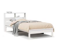 (white, 100 x 200 cm) vidaXL Bookcase Bed without Mattress Wax Solid Wood Pine