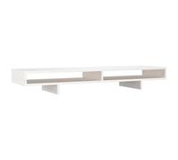 (white, 100 x 27 x 14 cm) vidaXL Solid Wood Pine Monitor Stand Multi Colours 100x27x14 cm/60x27x14 cm