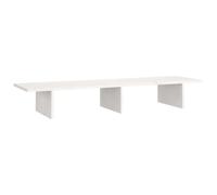 (white, 100 x 27 x 15 cm) vidaXL Solid Wood Pine Monitor Stand Multi Colours 100x27x15 cm/50x27x15 cm