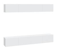 (White, 100 x 30 x 30 cm (W x D x H)) vidaXL 4x Wall TV Cabinets Media Unit Furniture Multi Colours Multi Sizes