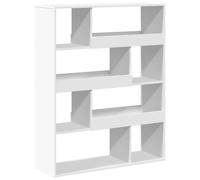 (white, 100 x 33 x 125.5 cm) vidaXL Room Divider Privacy Screen Room Partition Bookcase Engineered Wood