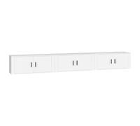 (white, 100 x 34.5 x 40 cm/ 3 pcs) vidaXL Wall-mounted TV Cabinets Hanging TV Stand Floating TV Wall Unit 3 pcs