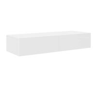 (white, 100 x 36 x 19 cm) vidaXL Wall Shelf with Drawers Floating Storage Display Shelf Engineered Wood