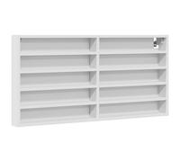 (white, 100 x 8.5 x 50 cm) vidaXL Vitrine Cabinet Wall Mounted Cabinet Floating Cabinet Engineered Wood