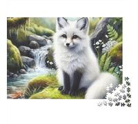 White 1000 Pieces Jigsaw Puzzle Peeking through Foliage - Classic Educational Game for Adults70x50cm/1000pcs
